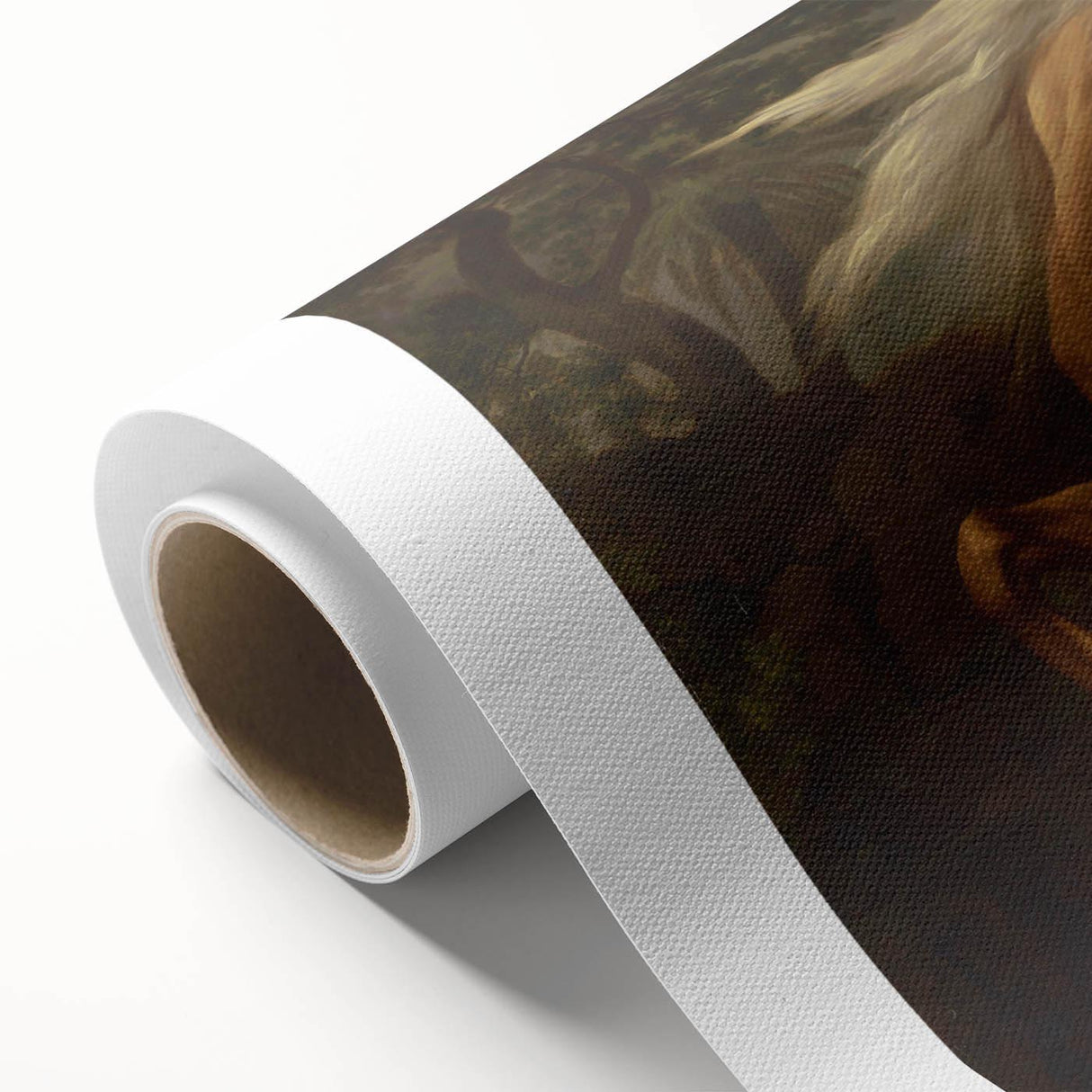 Romanticism Art: Lion Attacking a Horse by Stubbs - Wildlife Canvas Print
