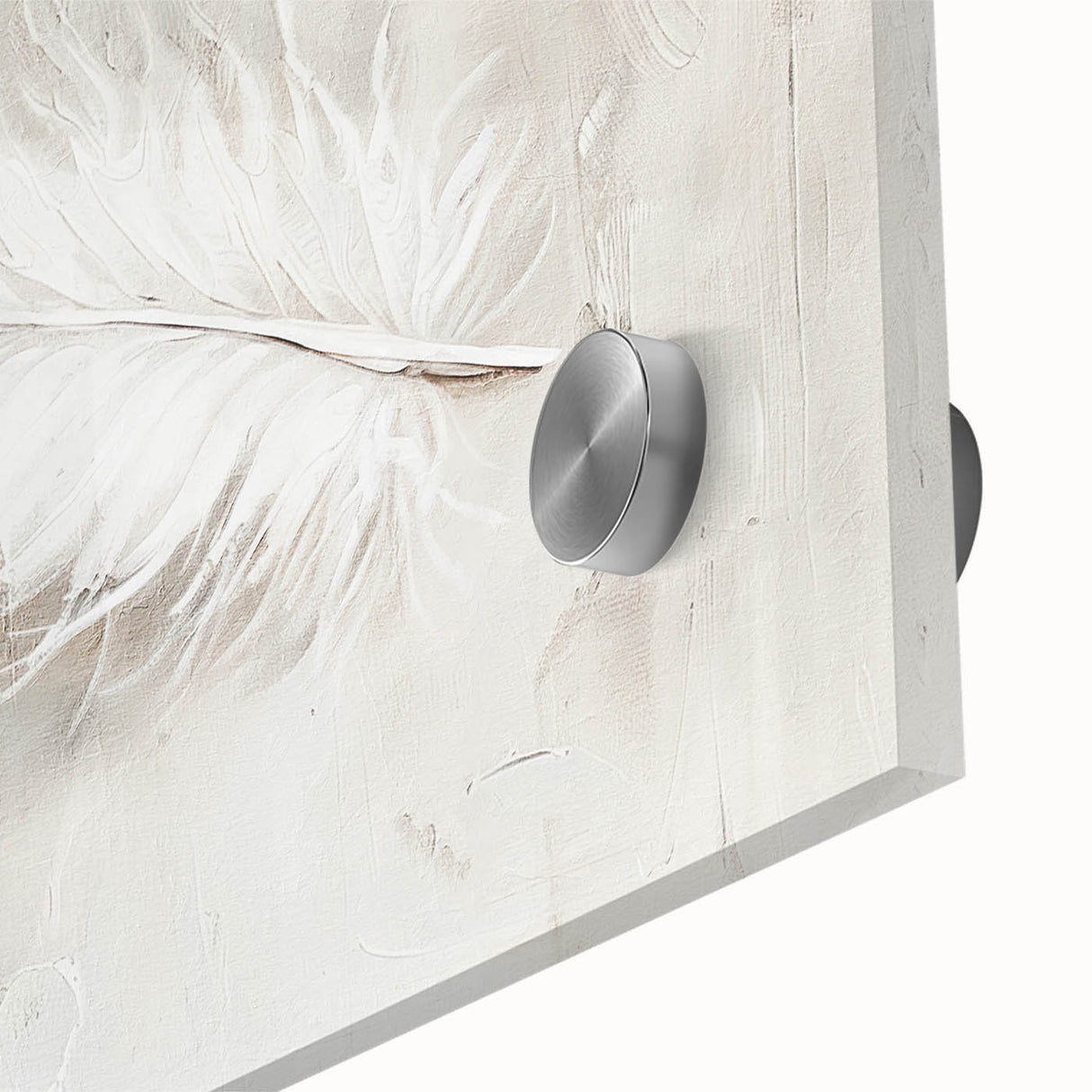 Close-up of abstract minimalist wall art design on acrylic glass, showcasing vibrant colors and smooth textures, ideal for modern home decor enhancement. This piece adds a contemporary touch to any room with its striking visual appeal.