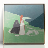 Expressionist Art: Two Women on the Shore - Edvard Munch Painting Print