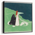 Expressionist Art: Two Women on the Shore - Edvard Munch Painting Print