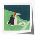 Expressionist Art: Two Women on the Shore - Edvard Munch Painting Print