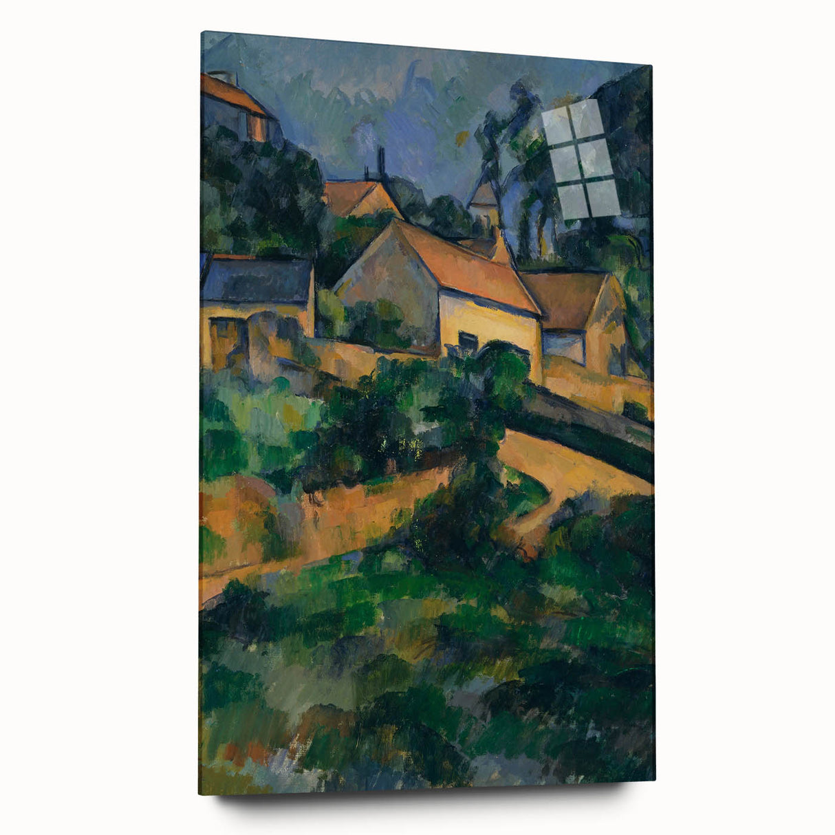 La Route Tournante à Montgeroult - Impressionist Art by Cézanne
