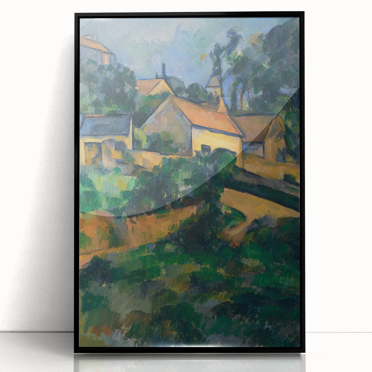 La Route Tournante à Montgeroult - Impressionist Art by Cézanne