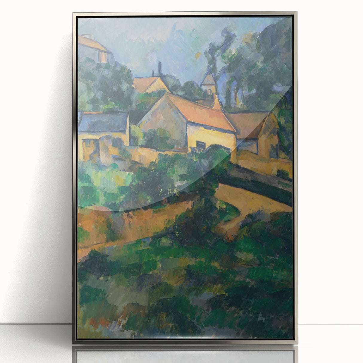 La Route Tournante à Montgeroult - Impressionist Art by Cézanne