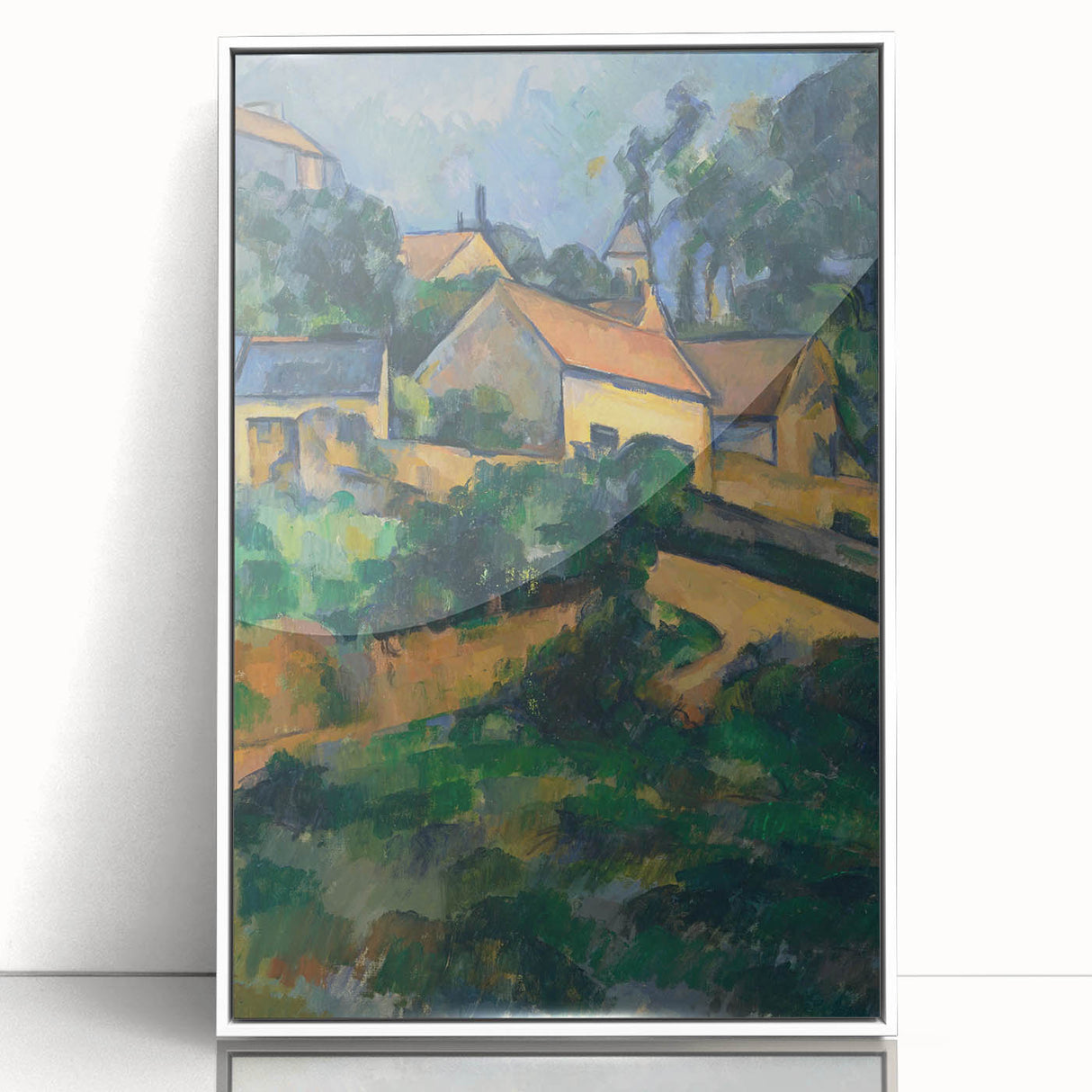La Route Tournante à Montgeroult - Impressionist Art by Cézanne