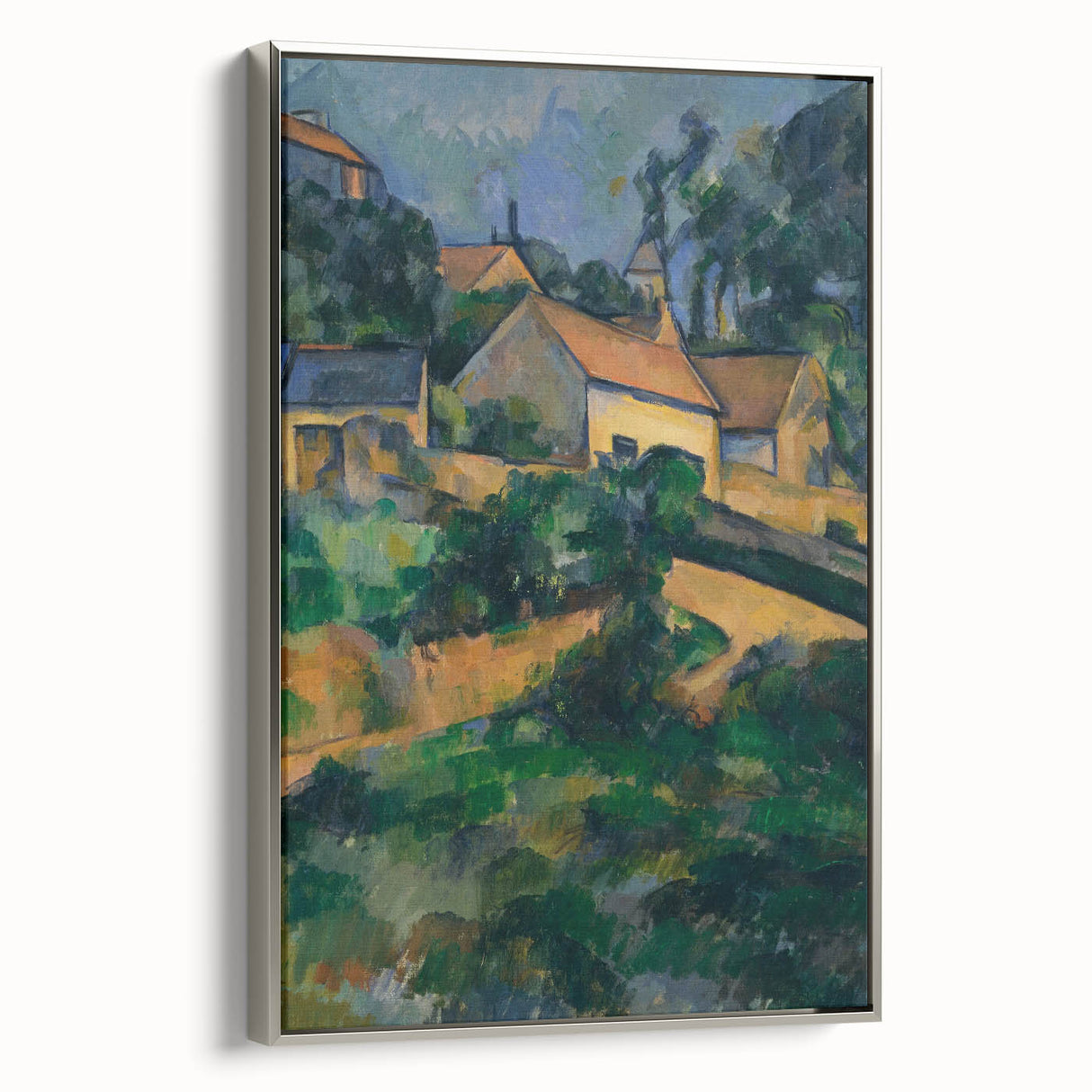 La Route Tournante à Montgeroult - Impressionist Art by Cézanne