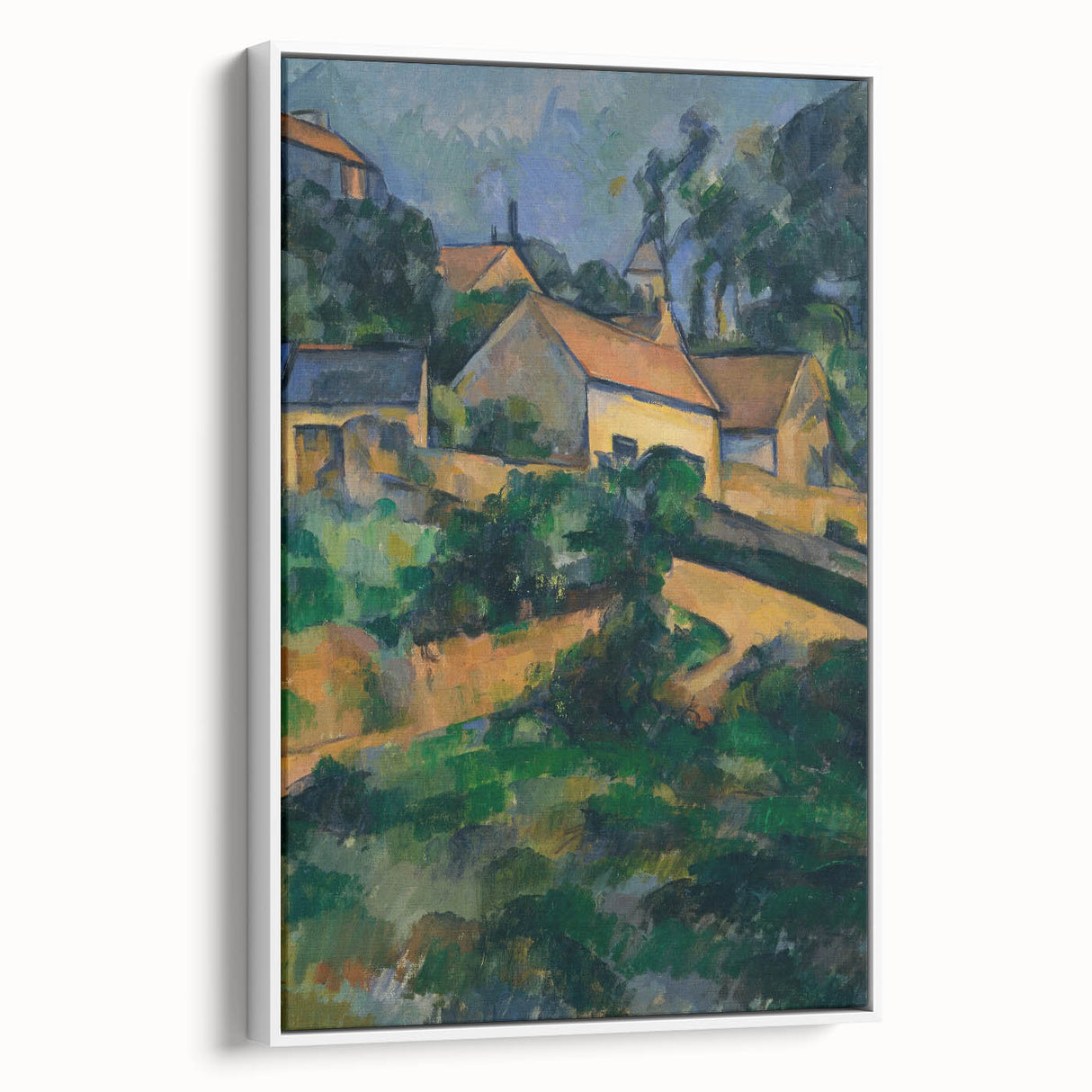 La Route Tournante à Montgeroult - Impressionist Art by Cézanne