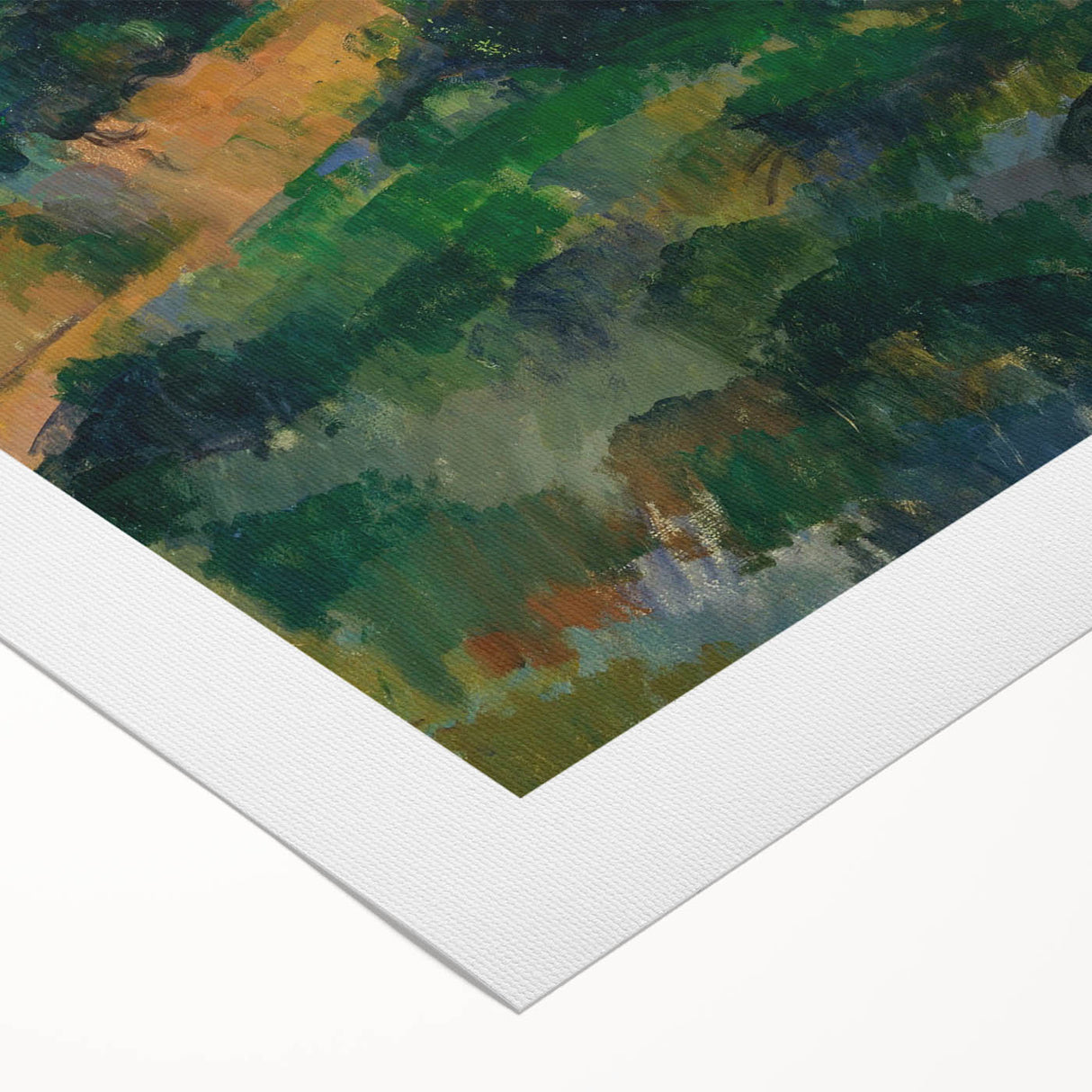 La Route Tournante à Montgeroult - Impressionist Art by Cézanne