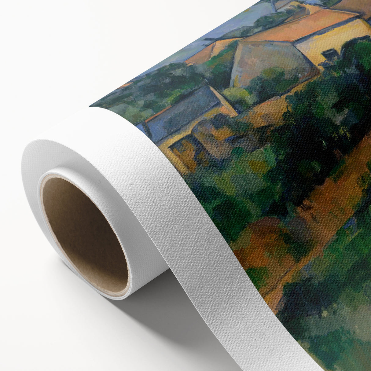 La Route Tournante à Montgeroult - Impressionist Art by Cézanne