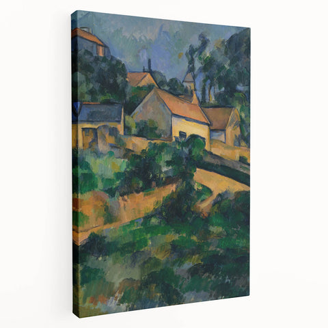 La Route Tournante à Montgeroult - Impressionist Art by Cézanne