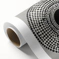 Colorful Abstract Wall Art – Black & White Optical Dot Pattern
