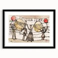 Modern Wall Art - Postcard to Katherine by Paul Klee - Playful Abstract Decor