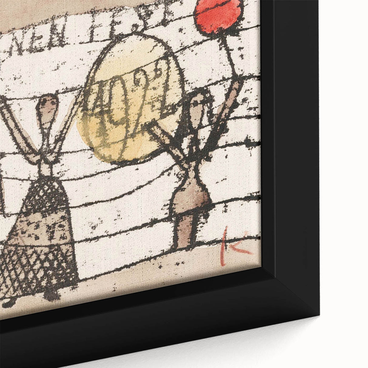 Modern Wall Art - Postcard to Katherine by Paul Klee - Playful Abstract Decor