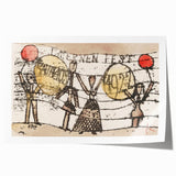 Modern Wall Art - Postcard to Katherine by Paul Klee - Playful Abstract Decor