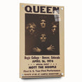 Queen First U.S. Tour 1974 Vintage Poster