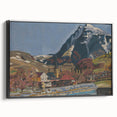 Expressionist Art Landscape – Abstract Mountain View Wall Decor