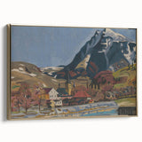 Expressionist Art Landscape – Abstract Mountain View Wall Decor