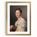 Romanticism Art: Portrait of Emilie Massmann by Eckersberg - Canvas Print