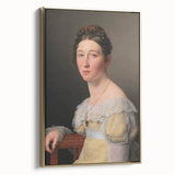 Romanticism Art: Portrait of Emilie Massmann by Eckersberg - Canvas Print