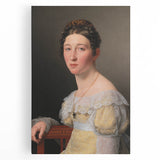 Romanticism Art: Portrait of Emilie Massmann by Eckersberg - Canvas Print