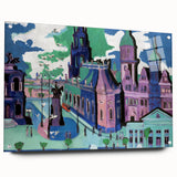 Abstract Expressionism – View of Dresden Cityscape Wall Art