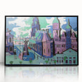 Abstract Expressionism – View of Dresden Cityscape Wall Art