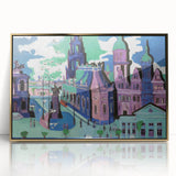 Abstract Expressionism – View of Dresden Cityscape Wall Art