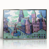 Abstract Expressionism – View of Dresden Cityscape Wall Art