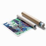 Abstract Expressionism – View of Dresden Cityscape Wall Art