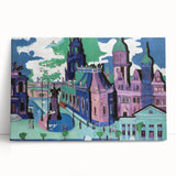 Abstract Expressionism – View of Dresden Cityscape Wall Art