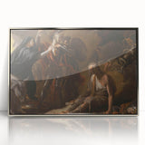 Romanticism Art: The Cave of Despair - Dramatic Historical Canvas Print