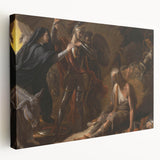Romanticism Art: The Cave of Despair - Dramatic Historical Canvas Print