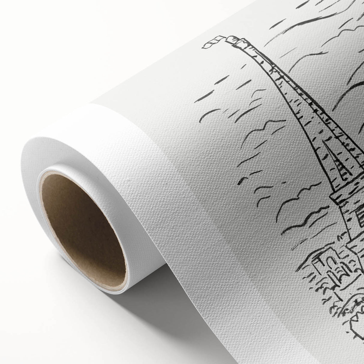 Black and White Expressionist Eiffel Tower Wall Art