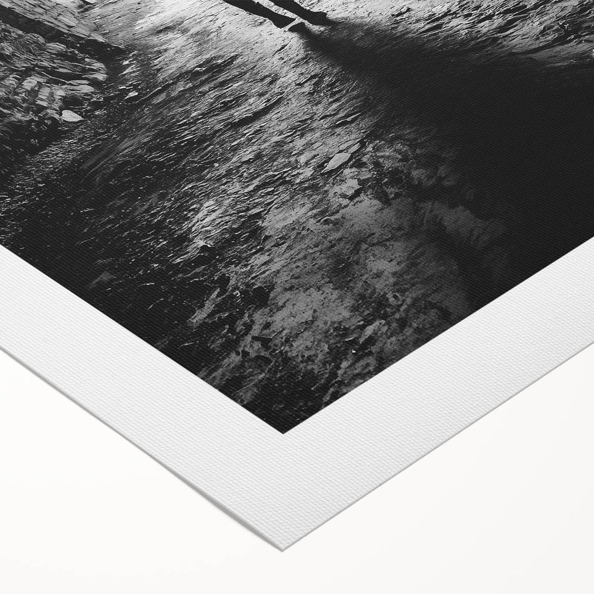 Stunning rolled canvas depicting a vibrant landscape of caves, showcasing intricate details and rich colors, ideal for enhancing home decor and artistic ambiance.