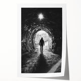 Vibrant rolled canvas print showcasing a stunning landscape with intricate cave formations, featuring earthy tones and textures, packaged securely for safe delivery.