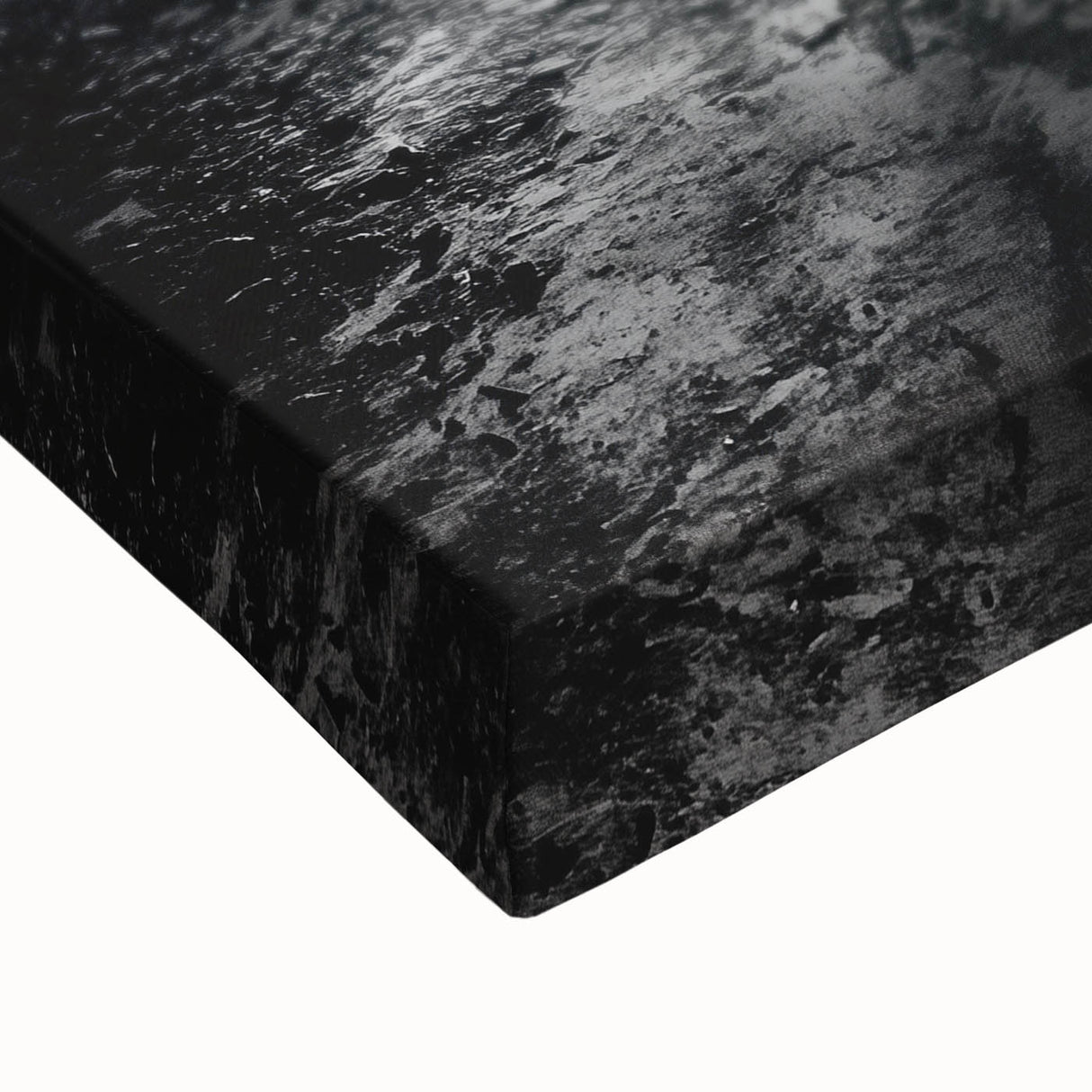 Vibrant stretched canvas artwork depicting a serene landscape with intricate cave formations, showcasing rich earth tones and detailed textures, ideal for home decor.