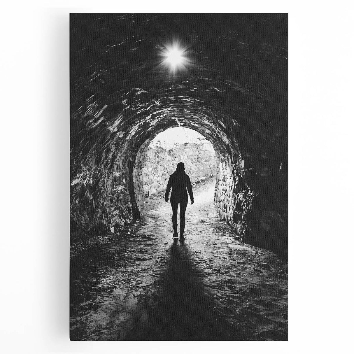 Vibrant stretched canvas artwork depicting a stunning landscape with intricate cave formations, showcasing rich colors and textures, perfect for enhancing any living space.