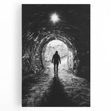 Vibrant stretched canvas artwork depicting a stunning landscape with intricate cave formations, showcasing rich colors and textures, perfect for enhancing any living space.
