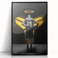 Urban Chic Pop Art Wall Art – Bold Black, Yellow, and White Canvas