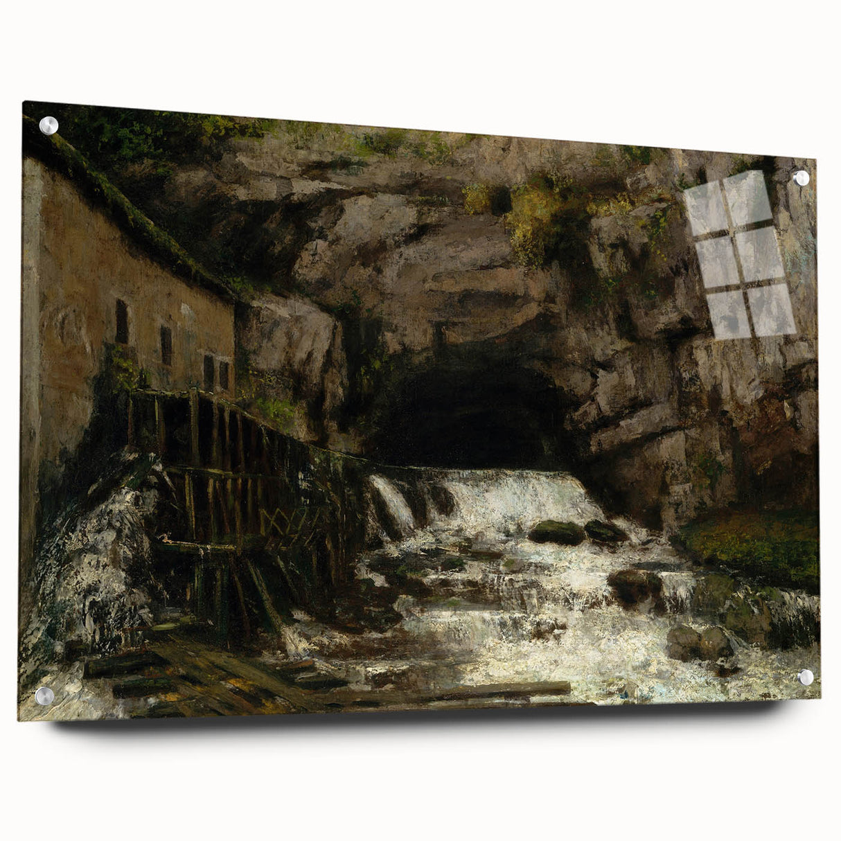 Realism Art Print - The Source of the Loue by Gustave Courbet Canvas