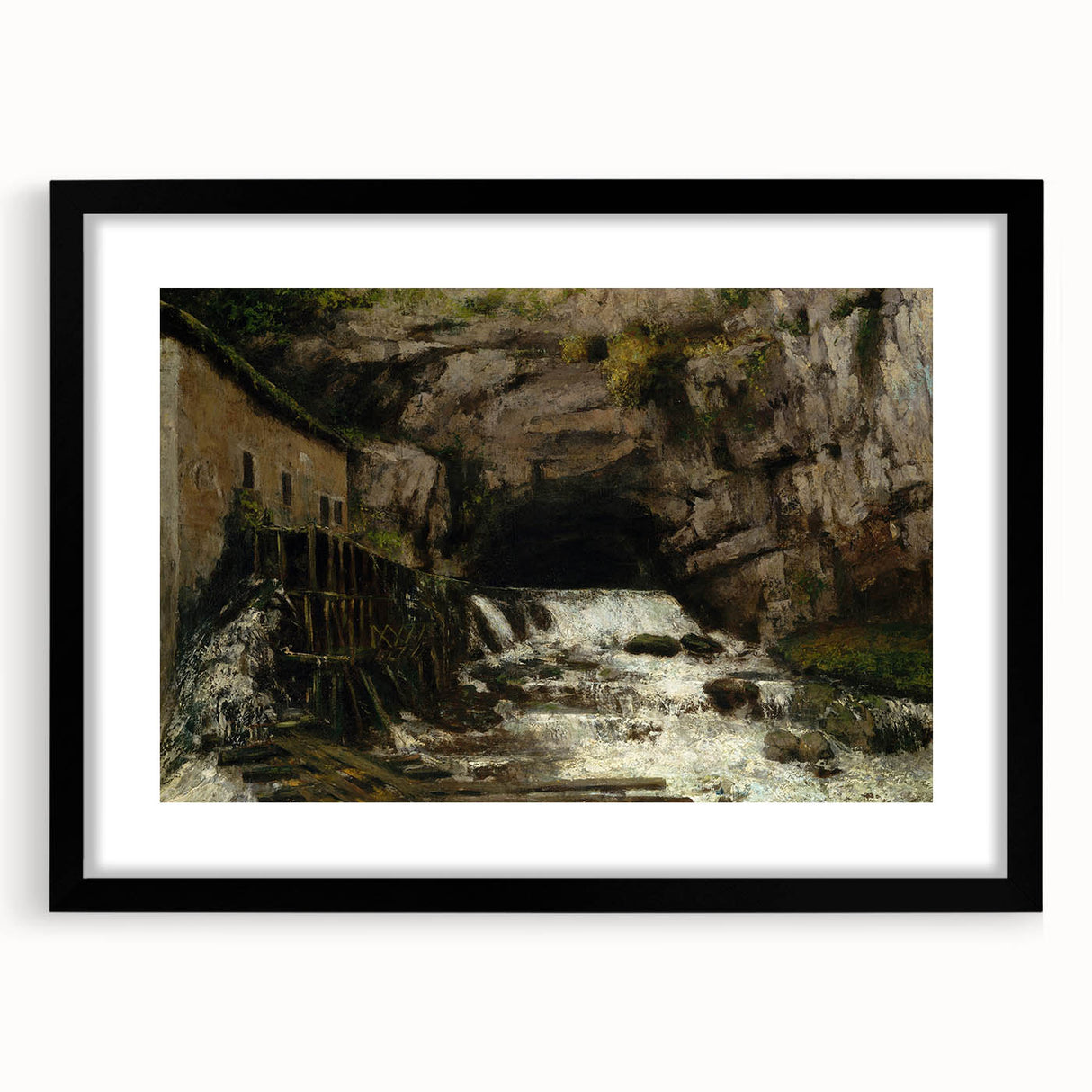 Realism Art Print - The Source of the Loue by Gustave Courbet Canvas