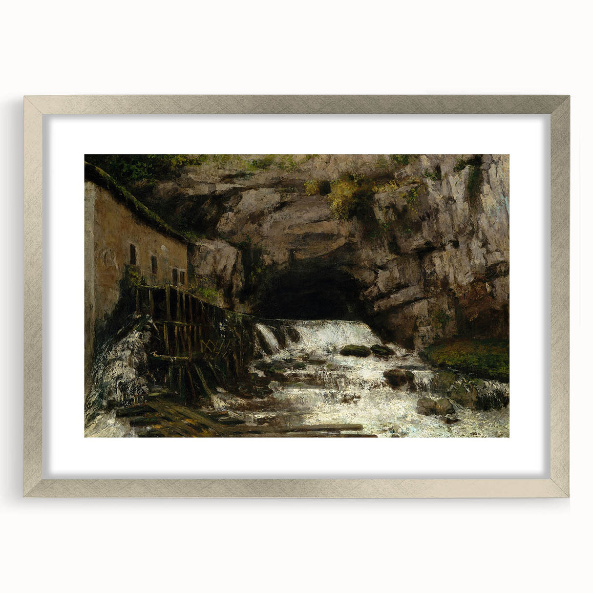 Realism Art Print - The Source of the Loue by Gustave Courbet Canvas