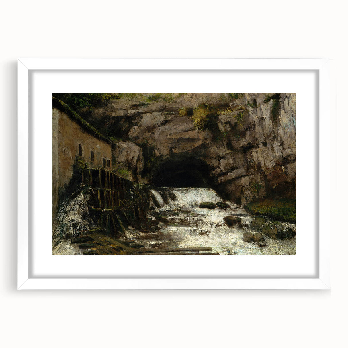 Realism Art Print - The Source of the Loue by Gustave Courbet Canvas