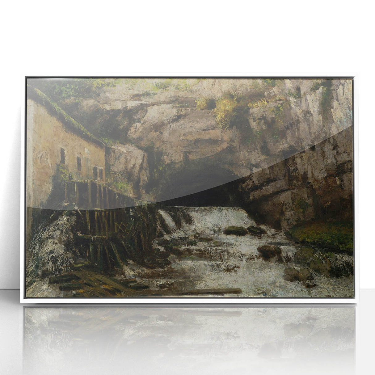 Realism Art Print - The Source of the Loue by Gustave Courbet Canvas