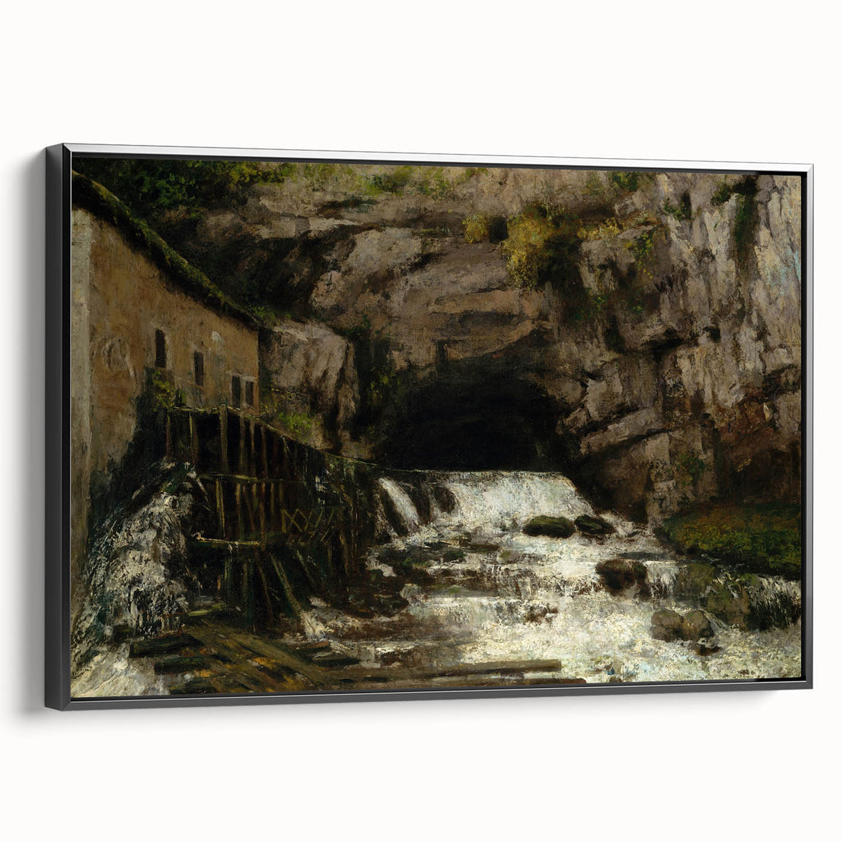 Realism Art Print - The Source of the Loue by Gustave Courbet Canvas