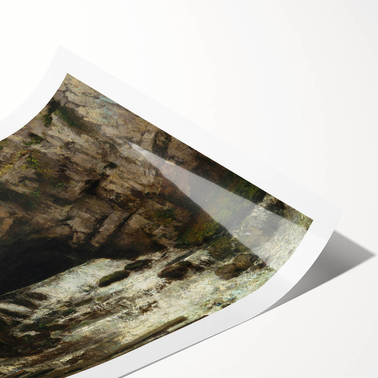 Realism Art Print - The Source of the Loue by Gustave Courbet Canvas