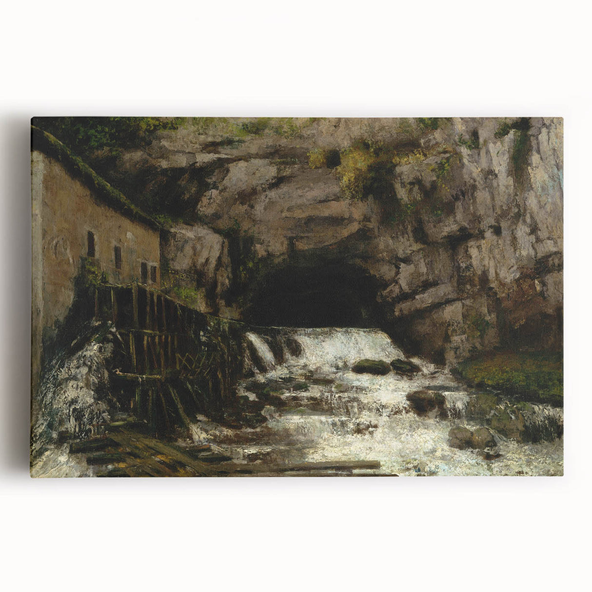 Realism Art Print - The Source of the Loue by Gustave Courbet Canvas