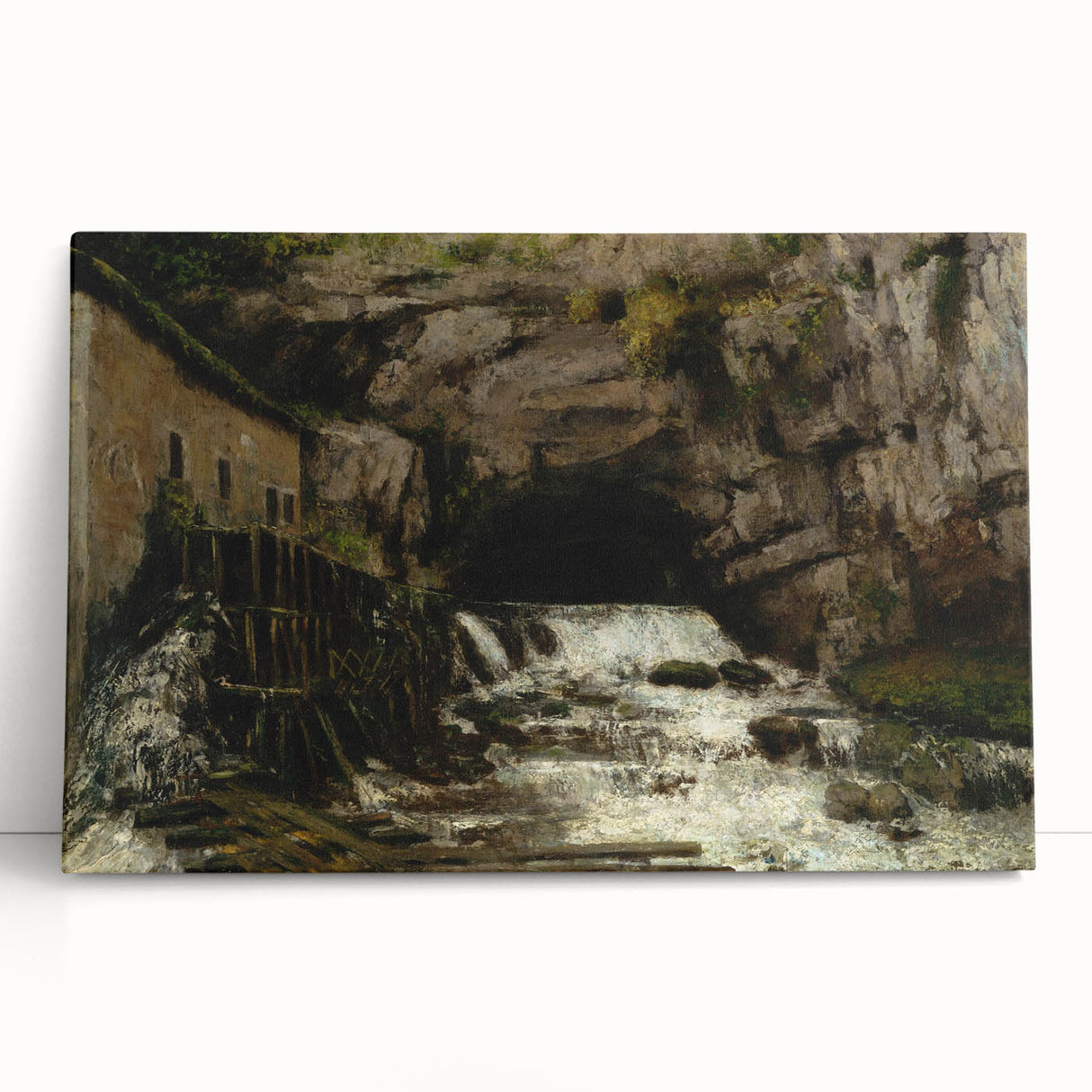 Realism Art Print - The Source of the Loue by Gustave Courbet Canvas