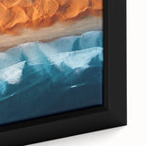 Black wall art featuring a textured, colorful African scenery on a large framed canvas, ideal for living room decor.