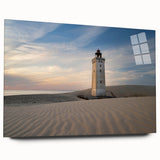 Large abstract wall art of a European landscape in muted earth tones on acrylic glass.